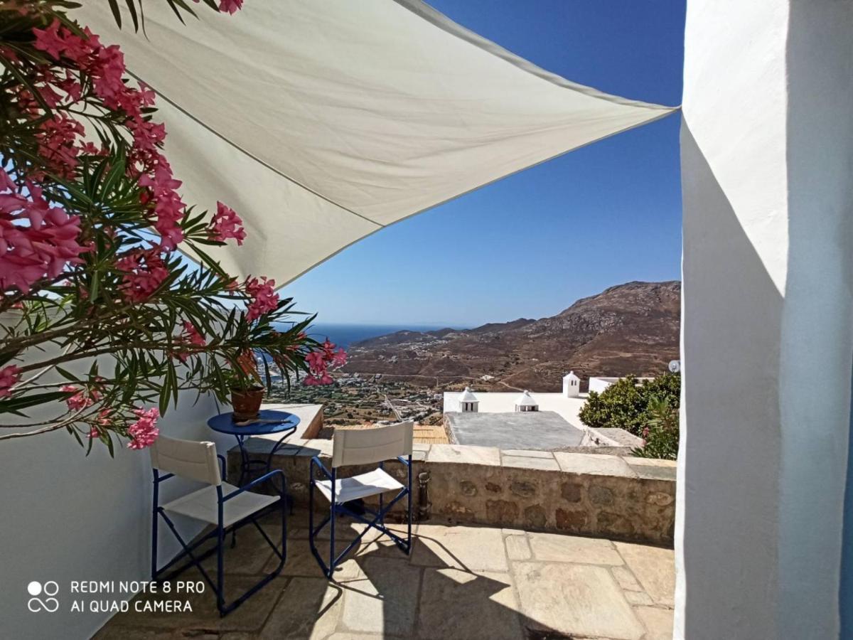 Traditional Stone House With Breathtaking View Villa Serifos Town Bagian luar foto