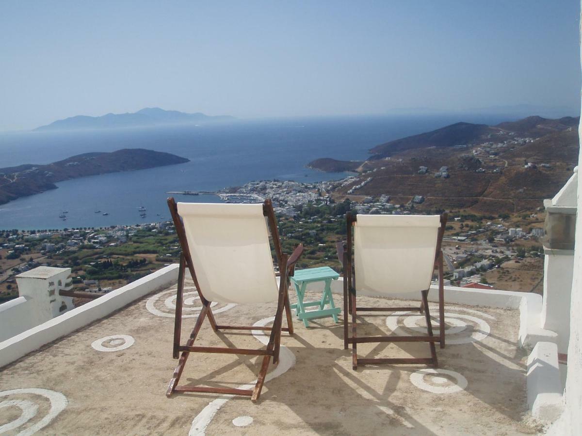 Traditional Stone House With Breathtaking View Villa Serifos Town Bagian luar foto